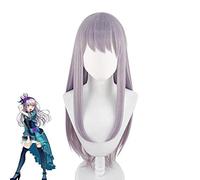 Bang Dream! Yukina Minato Cosplay pelucas púrpura larga recta peluca de pelo sintético resistente al calor