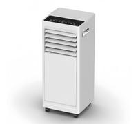 BANGBANGJI Aire Acondicionado Portátil 9000 BTU, 3-en-1 Frío, Deshumidificación & Ventilación, 2 Velocidades, Mando a Través de Muros, Timer 24H, Panel Táctil & Ruedas para Dormitorio, Salón & Cocina