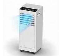 BANGBANGJI Aire Acondicionado Portátil 9000 BTU con Compresor, Deshumidificador & Ventilador, 2 Velocidades, Mando a Través de Muros, Timer 24H & Ruedas para Dormitorio, Cocina & Salón