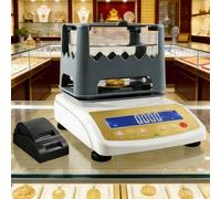 BANGBANGJI Detector de pureza de Oro, densímetro de sólidos con gravímetro de Alta precisión Que Ofrece Resultados precisos para Oro, Plata y Platino MDJ600K+Printer