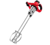 BANGBANGJI Mezcladora de Cemento eléctrica de Doble Paleta de 2800 W: diseño de Doble Paleta con 6 velocidades Ajustables, mezcladora de Lodo Manual para Cemento, lechada y Pintura