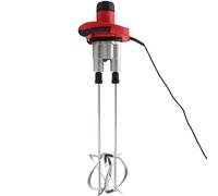 BANGBANGJI Mezcladora de Cemento eléctrica Profesional de Doble Paleta de 2800 W, mezcladora de mortero eléctrica de 6 velocidades con Varillas Dobles para Cemento, Yeso y Materiales de construcción