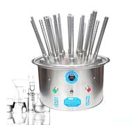 BANGBANGJI Secador de cristalería de Laboratorio, de Acero Inoxidable, con Rejilla de Secado de Aire eléctrica, 30 Orificios, para Tubos de ensayo y Vasos de precipitados de Vidrio 220V