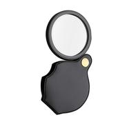 Bangbobi 1 Unidad Mini Lupa pequeña, Lupa de Bolsillo Plegable, Lupa de Lectura con Aumento de 10x, lupas portátiles con, pequeña Lupa de ABS+PU y Cristal, para Libros, periódicos, mapas