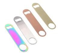 Bangbobi 4 abrebotellas de Acero Inoxidable, abrebotellas Universal Multifuncional de Acero Inoxidable para Cocina, Bar, Restaurante