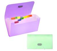 Bangbobi A6 Token Box - Dokumentenmappe mit 13 Fächern, Wasserdicht, beschriftbar, platzsparend, für Rechnungen, Token und Coupons