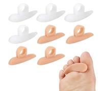 Bangbobi Almohadillas correctoras para Dedos en Martillo, 4 Pares, Almohadillas de Silicona para Dedos, férula correctora para Dedos en Martillo, contra el Dolor y la fricción