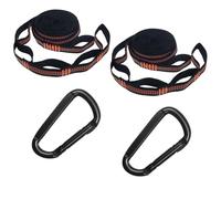 Bangbobi Hamaca de fijación - 2 Pack de 2m de Cuerda para Hamaca, 2 mosquetones de Alta Resistencia, suspensión Hamaca, Hamaca árbol de fijación