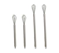 Bangbobi Mini batidor pequeño, batidor de Acero Inoxidable, Juego de 4 Piezas para Tazas, batidor WMF para espumar, batir Nata y Mezclar (23 cm, batidor)