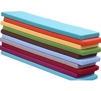 BangDon - Cojín para banco de interior o exterior, impermeable, 110/120/150/180 cm, cojín para banco de jardín, 2/3/4 plazas, cojines para banco de patio, cocina, comedor, columpio, silla (gris