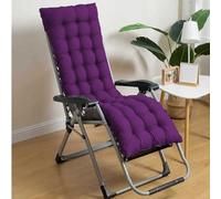 BangDon Cojín relajante para tumbona, ligero, para mecedora, cómodo cojín con correas antideslizantes para exteriores, patio, oficina, hogar (morado, 2,160 x 45 cm)