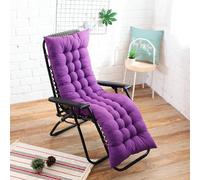 BangDon Cojines para tumbona de estilo clásico, cómodo cojín de asiento acolchado grueso para jardín, mecedora, cojín para oficina, Tatmi piscina (morado, 2,120 x 45 pulgadas)