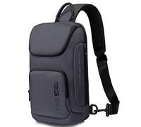 BANGE Bolso de la honda, bolso impermeable del pecho de los hombres bolsos de hombro Crossbody Sling Mochila para los hombres, gris (7565grey)