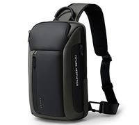 BANGE - Bolso tipo bandolera impermeable, bolso cruzado para hombre, mochila de hombro, mochila bandolera para hombre, Verde, Minimalista