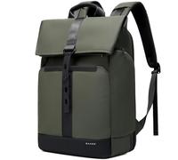 BANGE Mochila enrollable grande para laptop de 15.6 pulgadas, impermeable, antirrobo, mochila de viaje, senderismo, camping, universidad, escuela, moda diaria para hombres y mujeres, verde, L