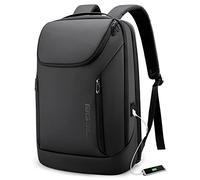 BanGe Mochila inteligente de negocios impermeable para laptop de 15.6 pulgadas con puerto de carga USB, mochila duradera de viaje, Negro (dos bolsillos), M, Moda