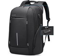 BanGe Mochila minimalista para portátiles de negocios con hebilla antirrobo y bolsillo con cremallera para hombres y mujeres, 2215 dB, 15.6