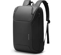 BANGE Mochila para laptop de negocios para hombres y mujeres, 15.6 pulgadas, resistente al agua, mochila inteligente para laptop con puerto de carga USB, Negro, L