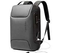 BANGE Mochila Tech para laptop para hombres y mujeres, Gris, Estándar, Computadora portátil