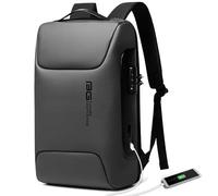 BANGE Mochila Tech para laptop para hombres y mujeres, Gris, two pocktes, Minimalista