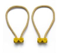 BANGHA Sujeta Cortinas,AlzapañOs Cortinas Lazos for Cortinas con Bolas, Cuerdas for Colgar, Sujetadores, Hebillas, Barras for Accesorios, Ganchos for, Decoraciones for el hogar(Yellow,2PCS)