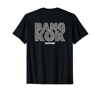 Bangkok Tailandia Mapa De La Ciudad Tipografía Urban Travel Camiseta
