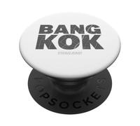 Bangkok Tailandia Mapa De La Ciudad Tipografía Urban Travel PopSockets PopGrip Adhesivo