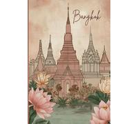 Bangkok Travel Journal - Vintage Floral Notebook to Record Adventures in Thailand | Souvenir Gift for Girls, Teens & Women | 120 Wide-Ruled Pages