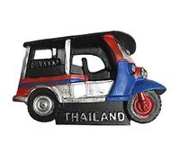 Bangkok Tuk-Tuk Tailandia 3D imán de nevera regalo turístico, decoración del hogar y la cocina pegatina magnética Bangkok Tailandia refrigerador imán colección