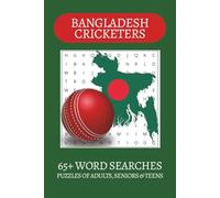 Bangladesh Cricketers Word Search Puzzle Book: Word Searches with Easy to Read Print about Bangladesh Cricketers, Bangladesh , Cricket and more | 6x9 ... . Gift for Vacations, Holiday and Free Times