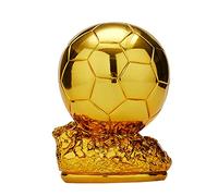 BANGLAIXING Fútbol Balón de Oro Trofeo Campeón Trofeo Mejor Jugador del Mundo MVP Tirador Premios Copa del Mundo réplica Resina Artesanía Regalos de Recuerdo