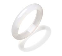 Bangle Bracelets White Chalcedony Redonde Pulseras Gemstone Natural Accesorio de Accesorios con Certificado Joyas delicadas para Mujeres su mamá Aniversario Cumpleaños