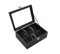 Bangle Organizer Box - PU Leather Bracelet Storage Case with 20 Slots