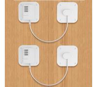 bangminda 2 Piezas Cerradura de Seguridad de Nevera para Niños Cerradura para Nevera con Codigos para Bebés Cerradura Seguridad para Frigorífico Congelador Archivador Cajones Armario Ventana(Blanco)