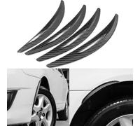 bangminda 4PCS Guardabarros Universal para Coche Guardabarros Ceja de Rueda para Coche Tira de Arco de Rueda Fibra de Carbono Paso de Rueda Protector Anti-arañazos con Pegamento (25CM)