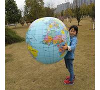 BANGNA Globo Inflable Gigante Lowral, geografía del Mundo de la Tierra Inflable educativa temprana de los 90CM