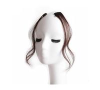 Bangs Hair 2 flequillos laterales largos de 30 a 35 cm, flequillo rizado natural con clip, flequillo frontal lateral for mujeres, uso diario, flequillo falso con clip en extensiones de cabello, acceso
