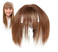 Bangs Hair Clip - Inserto de flequillo con plumas, aspecto en capas, adición de postizo, acento corto refinado, pieza de ajuste de flujo natural | Sesiones de peinado para el hogar con