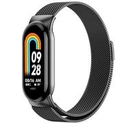 BANGTING Correas Acero Inoxidable Compatible con Xiaomi Mi Band 10/9/8, Correa Metalica de Repuesto para Mi Band 10/9 / 8 (Negro (Imán))