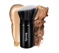 Banidy - Brocha de maquillaje retráctil Kabuki para base de maquillaje, rubor, bronceador, pulido, líquido, crema