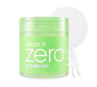 BANILA CO Almohadilla tónica Clean it Zero Green Peel|Vegana, coreana, de doble textura|Complejo verde y LHA para uniformizar la textura de la piel y eliminar el sebo|Hipoalergénica, sin alcohol