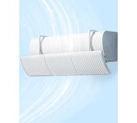 BANJEKT Deflector de aire acondicionado, Deflector de aire acondicionado universal, antidirecto Blowing, ajustable Deflector de aire acondicionado, panel de aletas de aire acondicionado para casa y