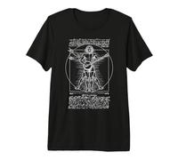 Banjista Hombre de Vitruvio Leonardo Da Vinci Música Country Camiseta Premium