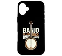 Banjo Bluegrass Músico Cuerdas - Banjo Carcasa para iPhone 16 Plus