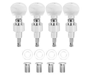 Banjo clavija de afinación, cabeza de máquina de banjo, paquete de 4 accesorios