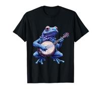Banjo Frog Bluegrass Banjo Jugador Rana Jugando Banjo Camiseta