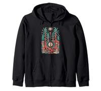 Banjo Music Nature Lover Trees and Skull Design Sudadera con Capucha