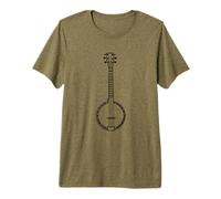 Banjo One Line Drawing Country Music Camiseta Premium