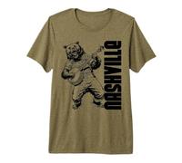Banjo Playing Bear Festival de Bluegrass de Nashville Tennessee Camiseta Premium