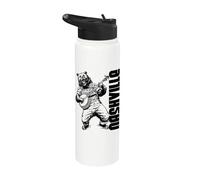 Banjo Playing Bear Festival de Bluegrass de Nashville Tennessee Stainless Steel Insulated Water Bottle
